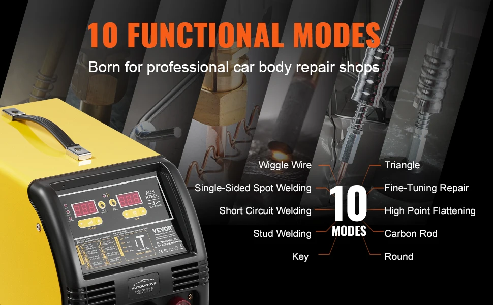 SucceBuy Stud Welder Dent Repair Kit 5 KW Welder Machine Auto / Manual Welding 10 Modes Spot Welding Repair Tool for Auto Repair