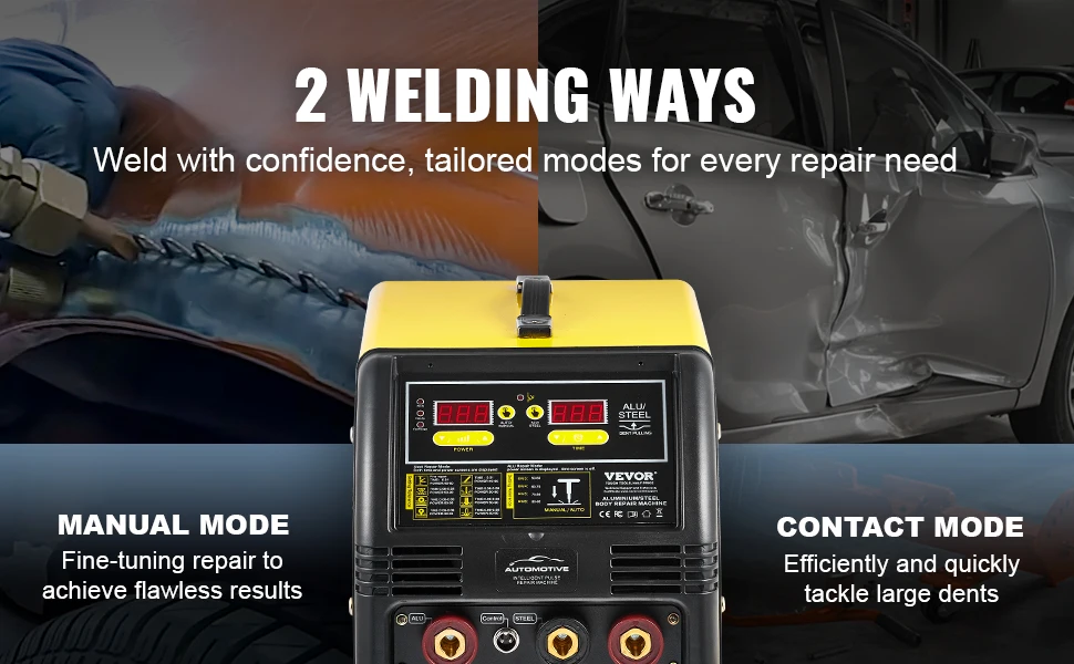 SucceBuy Stud Welder Dent Repair Kit 5 KW Welder Machine Auto / Manual Welding 10 Modes Spot Welding Repair Tool for Auto Repair