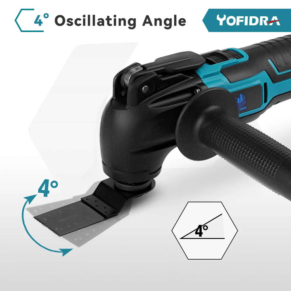 600W Oscillating Multi Tool 20000OPM Cordless Electric Woodworking Cutting Saw Tool Home Decoration For Makita Battery Pin