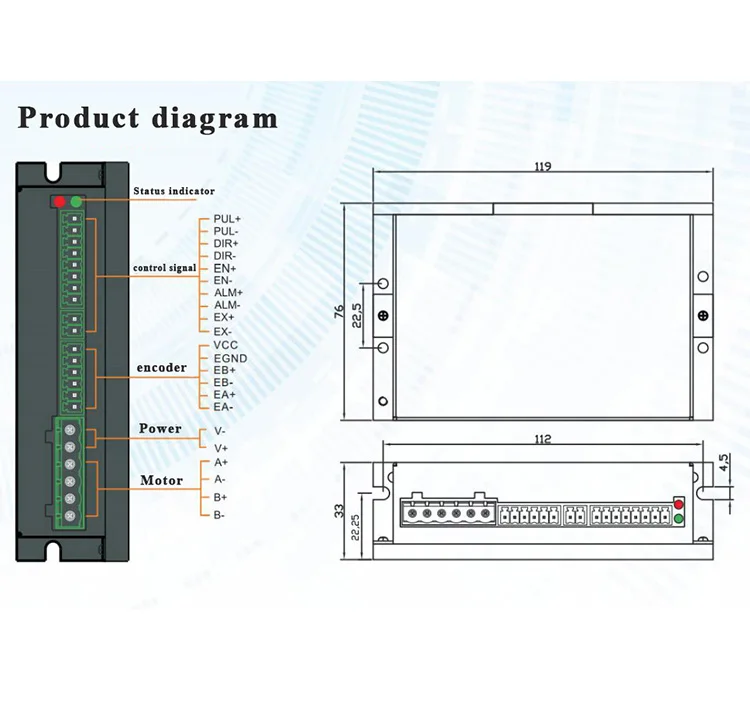NEMA23 Stepper Motor 57x83mm 2.6N.m 57EH83A4001 +CL57 Closed Loop Servo Driver 57CME26 CNC Controller Kit for 3D printer