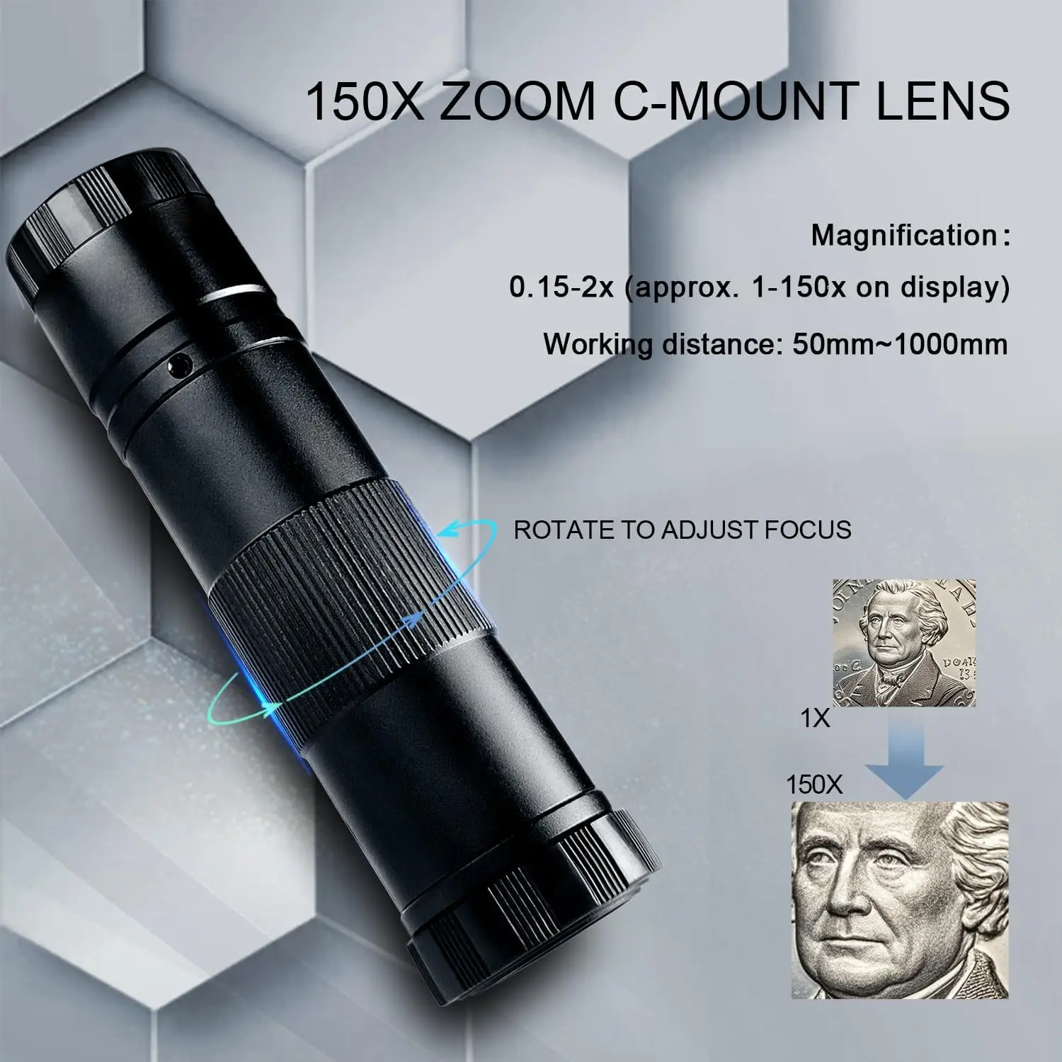 Yizhan 4K 1080P Electronic Digital Microscope 48MP HDMI USB Soldering Microscope Camera 180X 215X Lens For Image Magnification