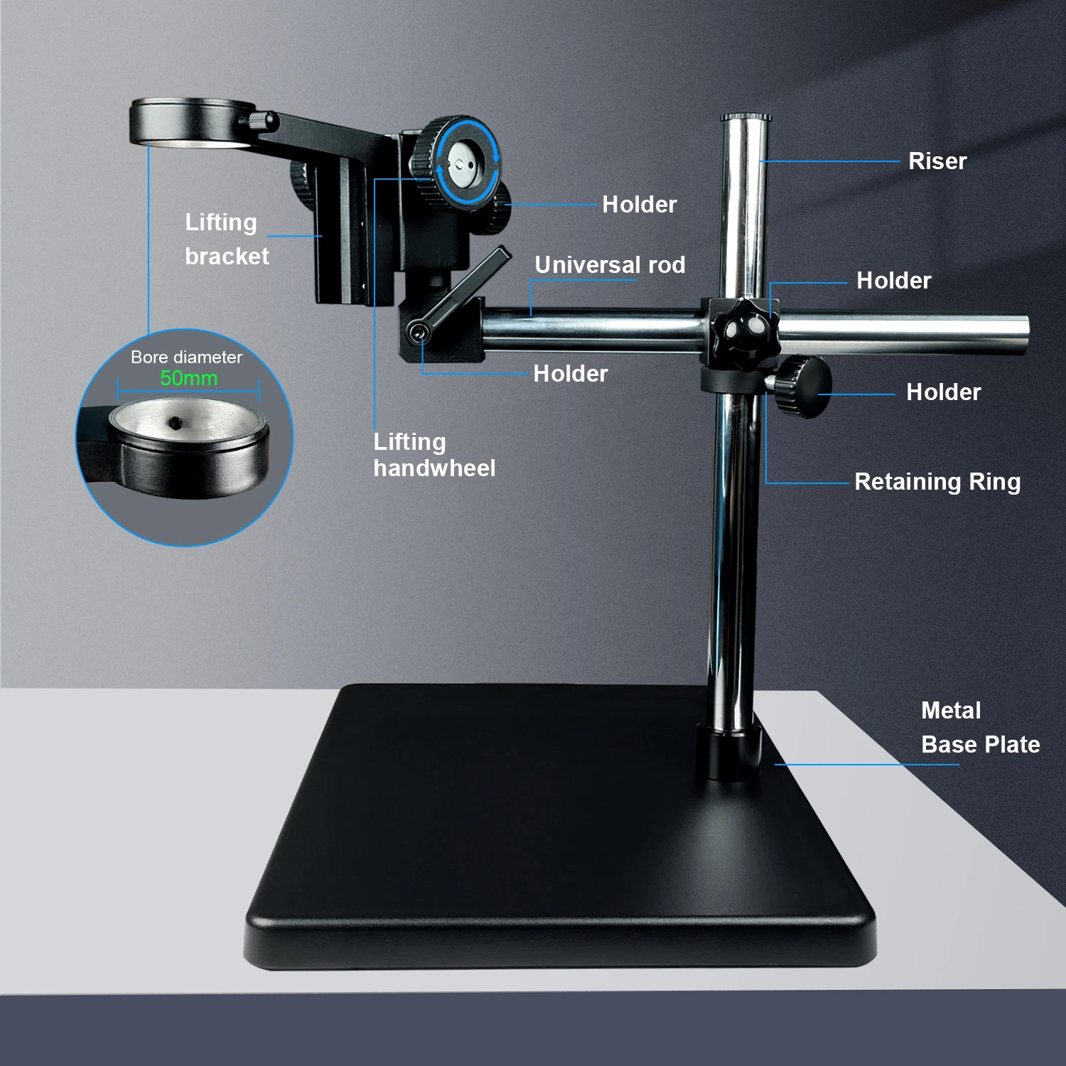 Yizhan 4K 1080P Electronic Digital Microscope 48MP HDMI USB Soldering Microscope Camera 180X 215X Lens For Image Magnification