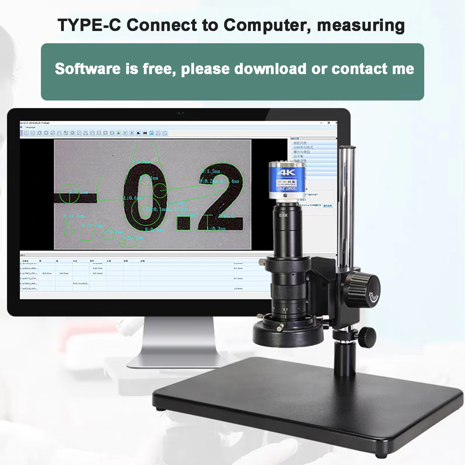 Yizhan 4K 1080P Electronic Digital Microscope 48MP HDMI USB Soldering Microscope Camera 180X 215X Lens For Image Magnification