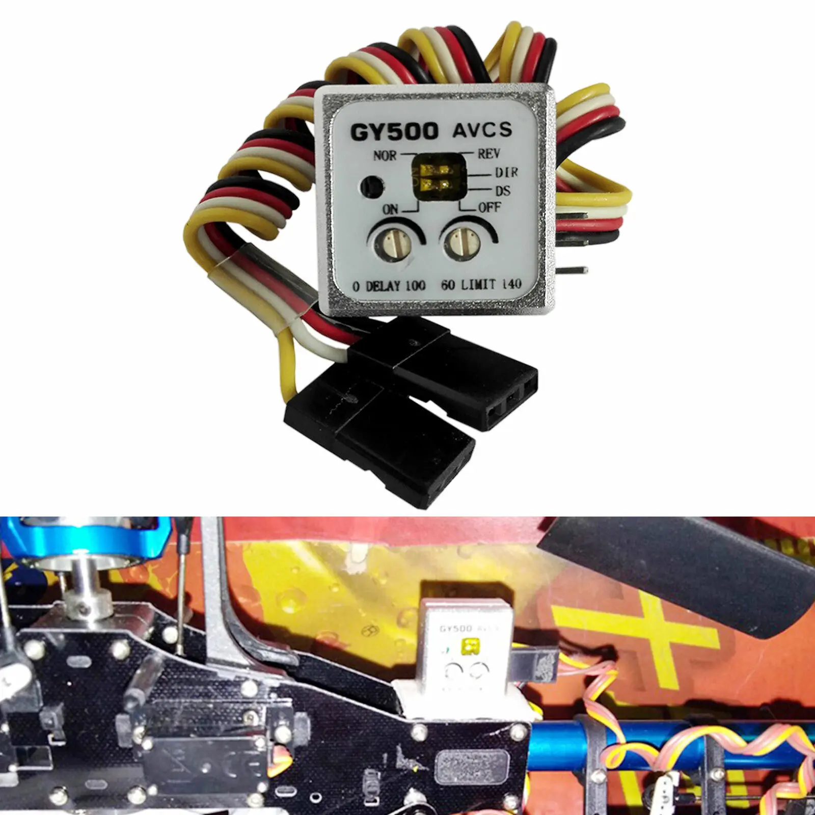 Single Axis Gyroscope Digital Gyro For RC Car Helicopter Modification Mini Spare Parts Tail-locked Heading Lock GY500