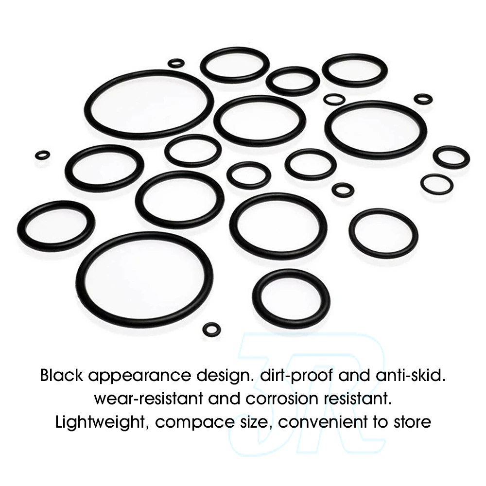 419 PCS Rubber O Ring Kit Metric Grommet Seal Plumbing Garage O-Ring Assortment