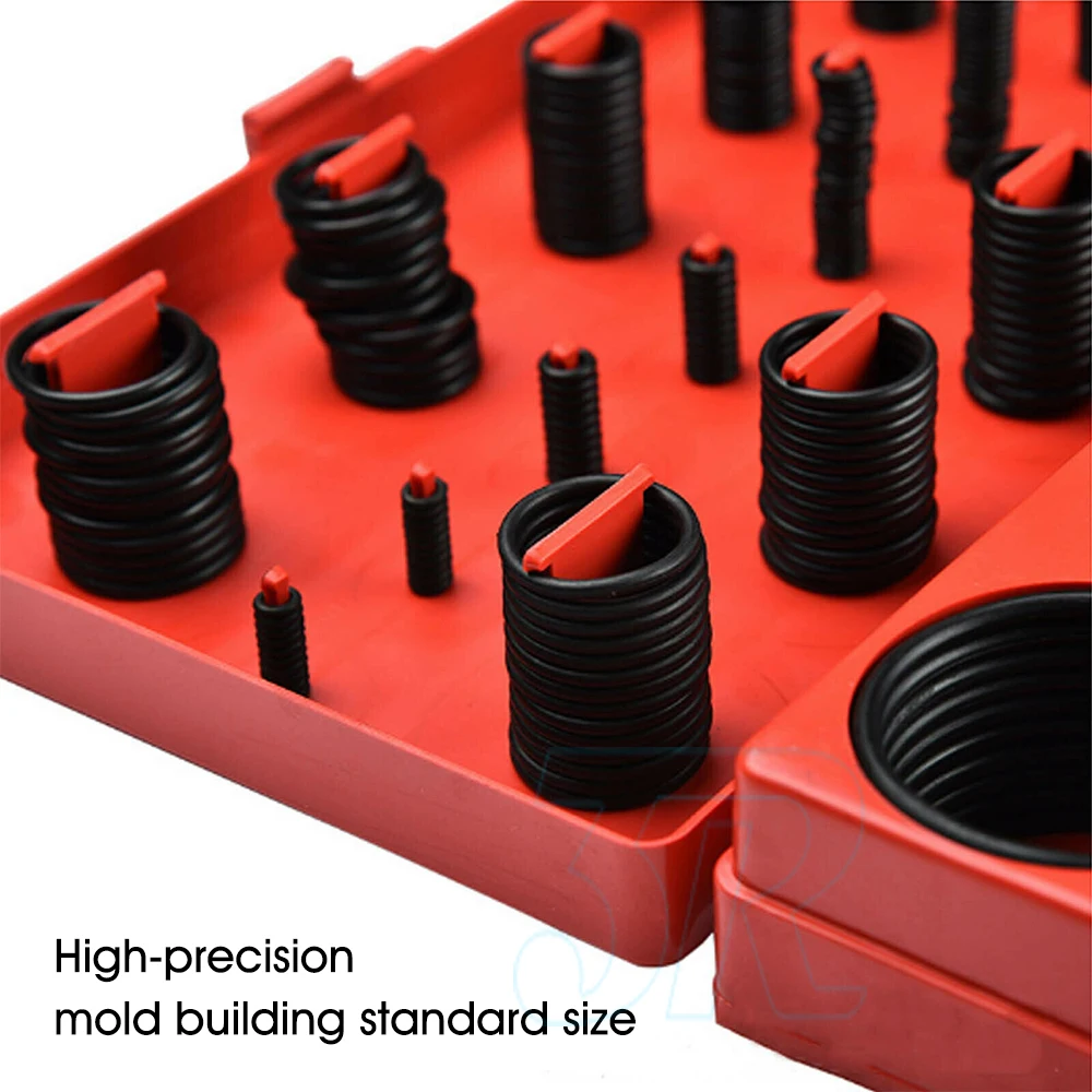 419 PCS Rubber O Ring Kit Metric Grommet Seal Plumbing Garage O-Ring Assortment