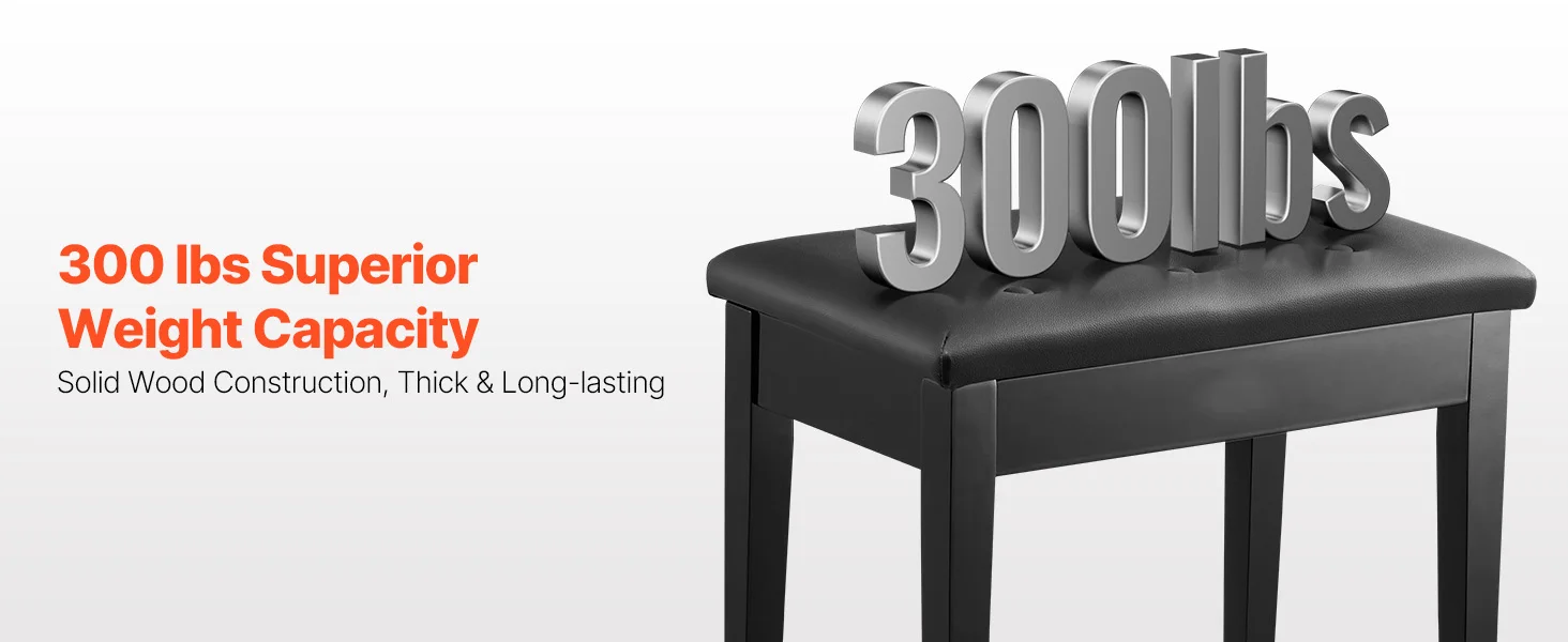 SucceBuy Piano Bench Keyboard Piano Chair w/ High-Density Padded Cushion & Storage Compartment Wooden Piano Bookcase Stool Seat