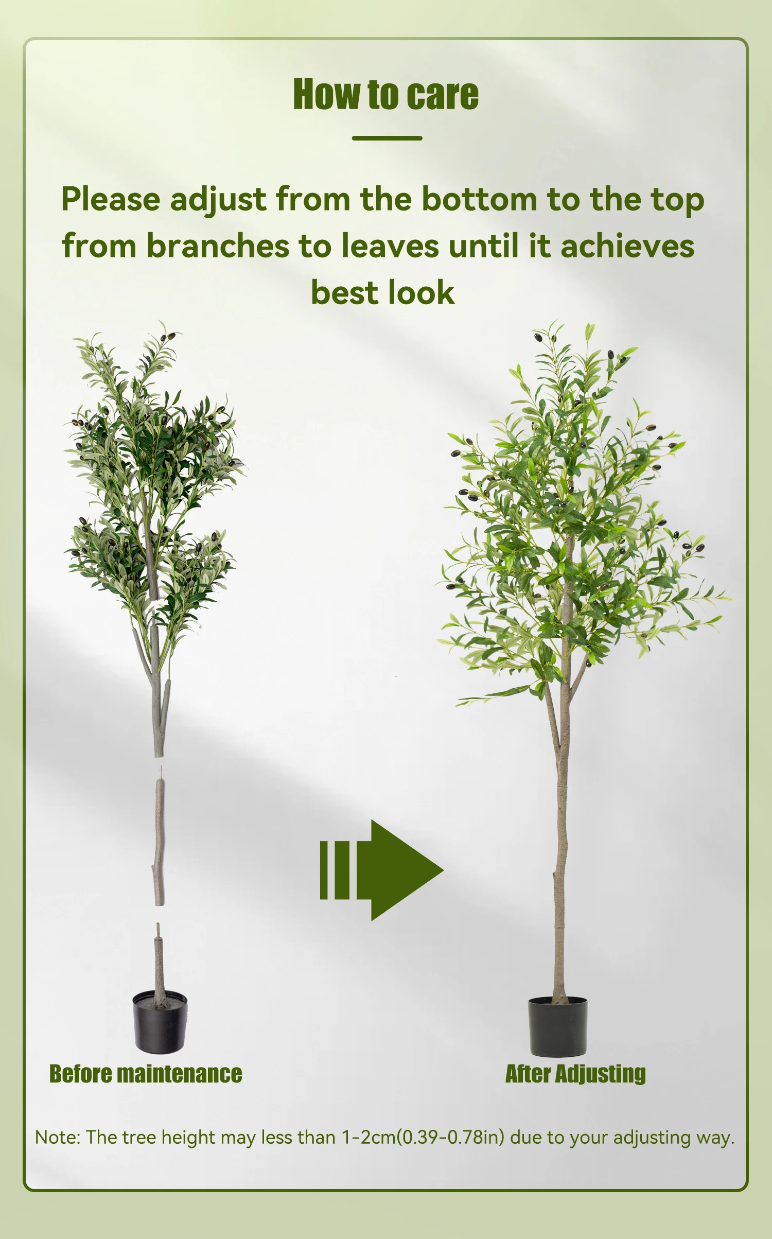 Artificial Plants Artificial Decorative Plants Olive Tree Room Decoration 6 FT Olive Tree With Fruit For Home Garden Decor