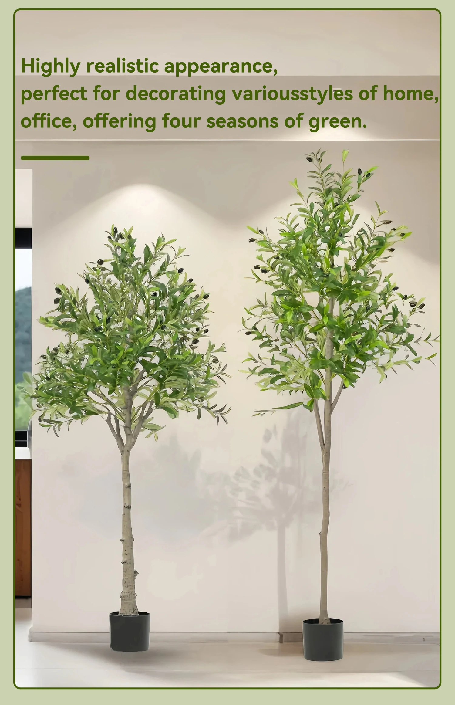 Artificial Plants Artificial Decorative Plants Olive Tree Room Decoration 6 FT Olive Tree With Fruit For Home Garden Decor