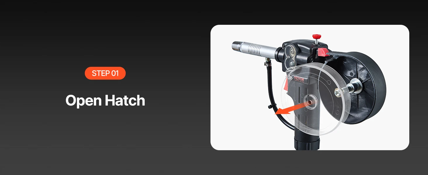 SucceBuy 100Amp Spool Gun w/ 10FT Cable Compatible with Hobart Handler 210 MVP Mig Welders for 0.023" 0.030"SolidWelding Wires