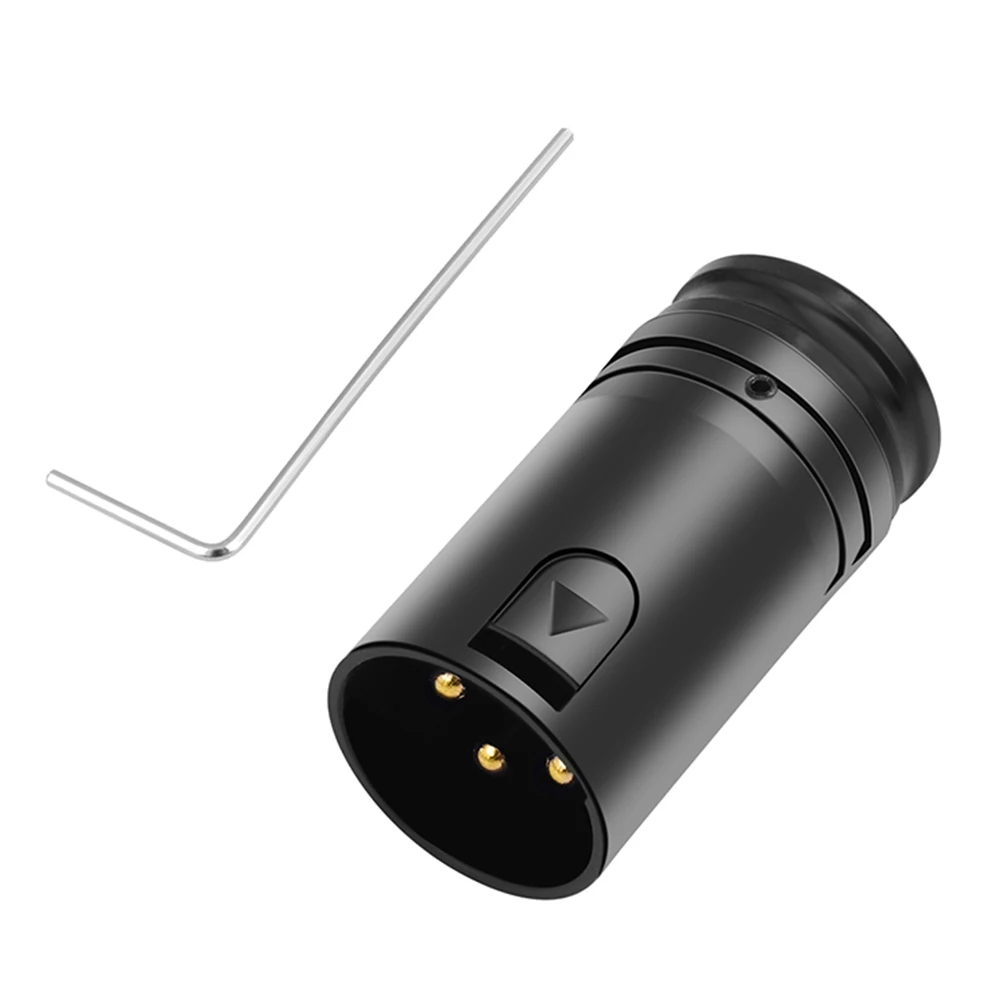 1-5SET Male To Male/Female To Female Compact XLR Microphone Solder Adapter with Wrench Audio Cables Connector for Microphone