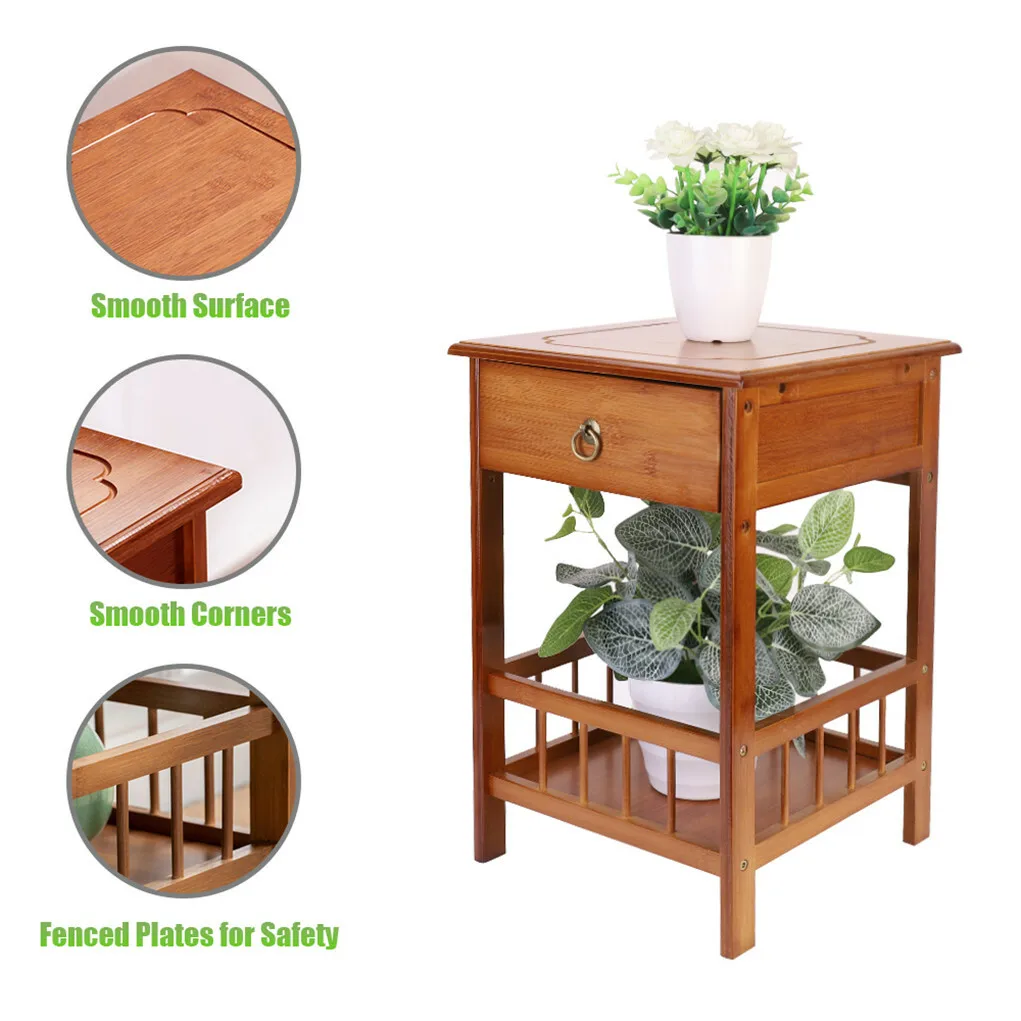 Side table bed bedside coffee table sofa table with drawer Oriental style