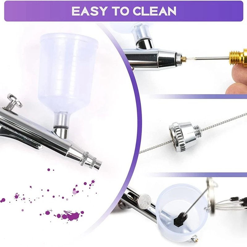 Airbrush Nozzle Cap Kit And Airbrush Needle Parts Airbrush Sprayer Accessories 0.2/0.3/0.5 Mm