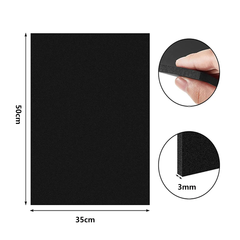 1pcs Both Smooth Environmentally-Friendly 3/5/10 mm Eva Foam Sheets, Craft Handmade Cos Play Material