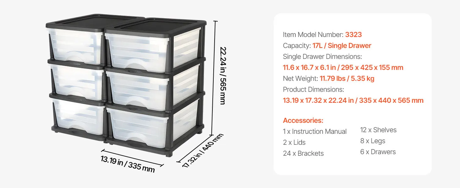 SucceBuy Plastic Storage Drawers Cart w/ Wheels Rolling Closet Organization and Storage Dividers for Office Supplies Classrooms