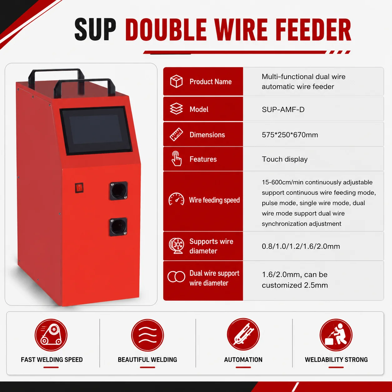 Raycus 3000W 4 IN 1 Fiber Laser Welding Machine Handheld Laser Welder 1.5KW 2KW 3KW Cleaning Cutting Weld Seam Cleaning for Metal Stainless Steel Aluminum Water Cooling With Dual Wire Feeder