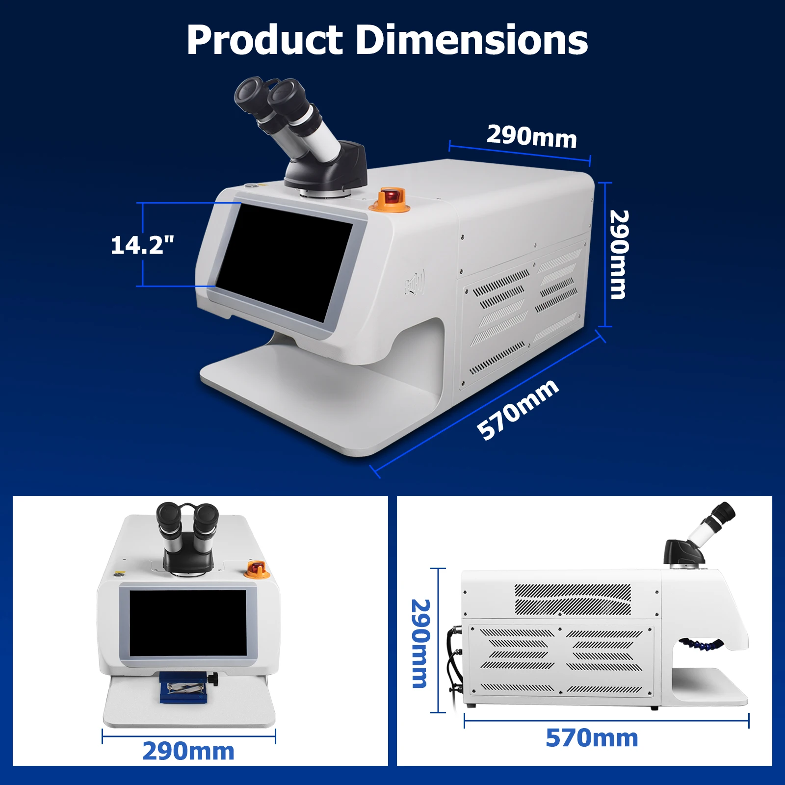 200W Jewelry Spot Welding Machine Stainless Steel Gold Silver Jewellery Repair Welder For Ring Earring Bangle Repair 220V