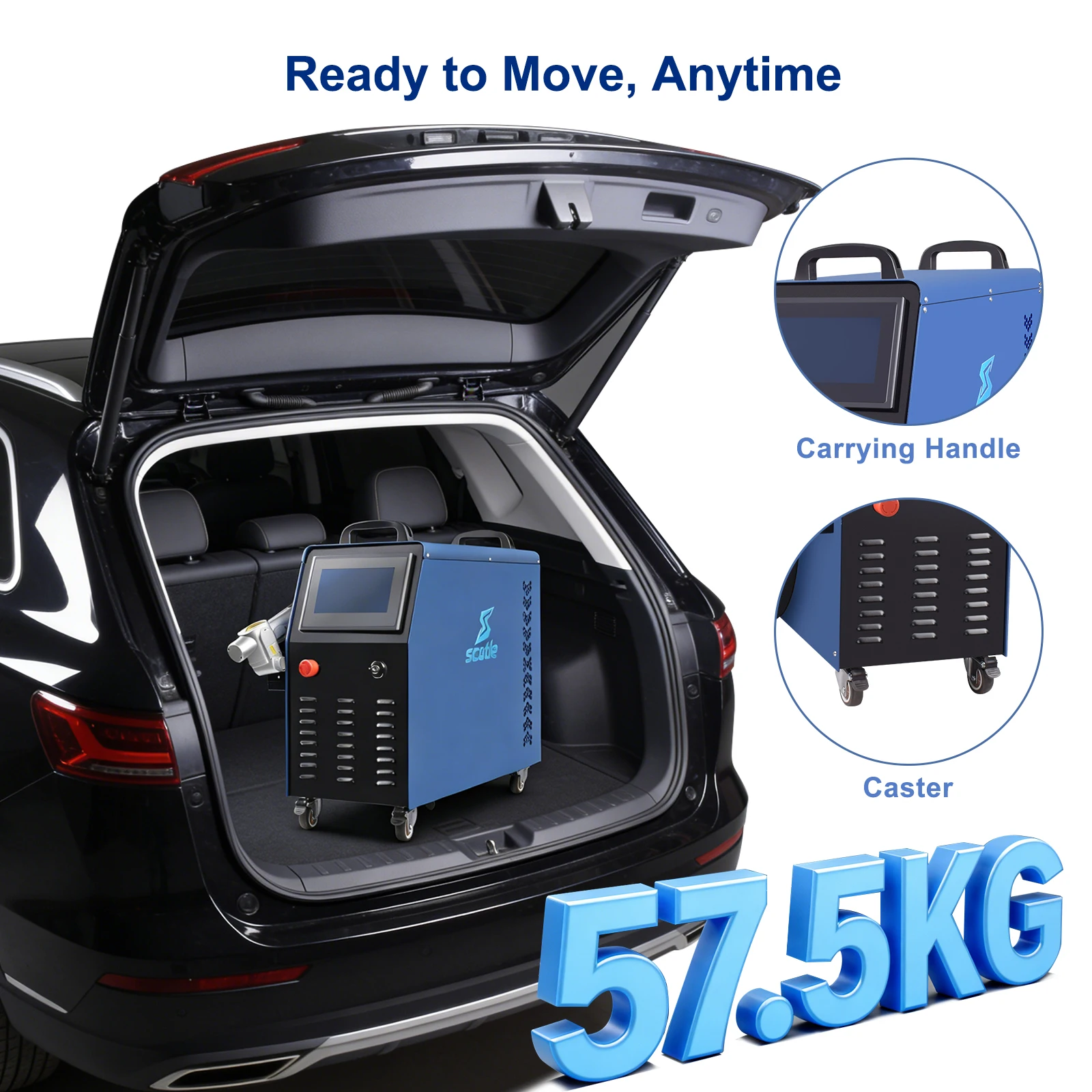 Air Cooling Laser Cleaning Machine Paint Removal 1500W 2000W Cleaner Scan Width 300MM Professional Handheld Laser Cleaning Guns