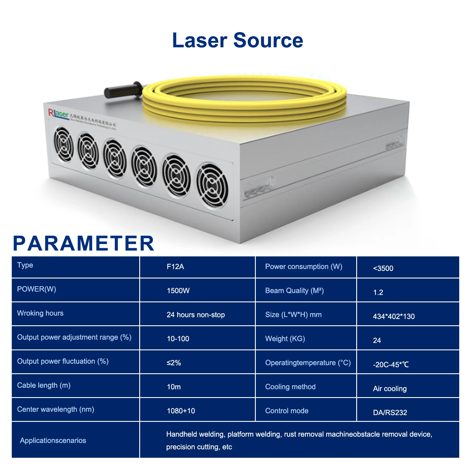Air Cooling Laser Cleaning Machine Paint Removal 1500W 2000W Cleaner Scan Width 300MM Professional Handheld Laser Cleaning Guns