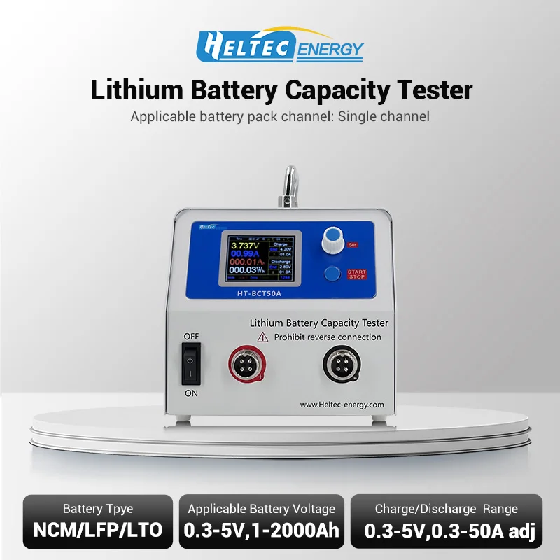 Heltec HT-BCT50A Lithium Lifepo4 Car Battery Capacity Tester/Charge and Discharge Electric Load Test Machine 5V 50A 250W