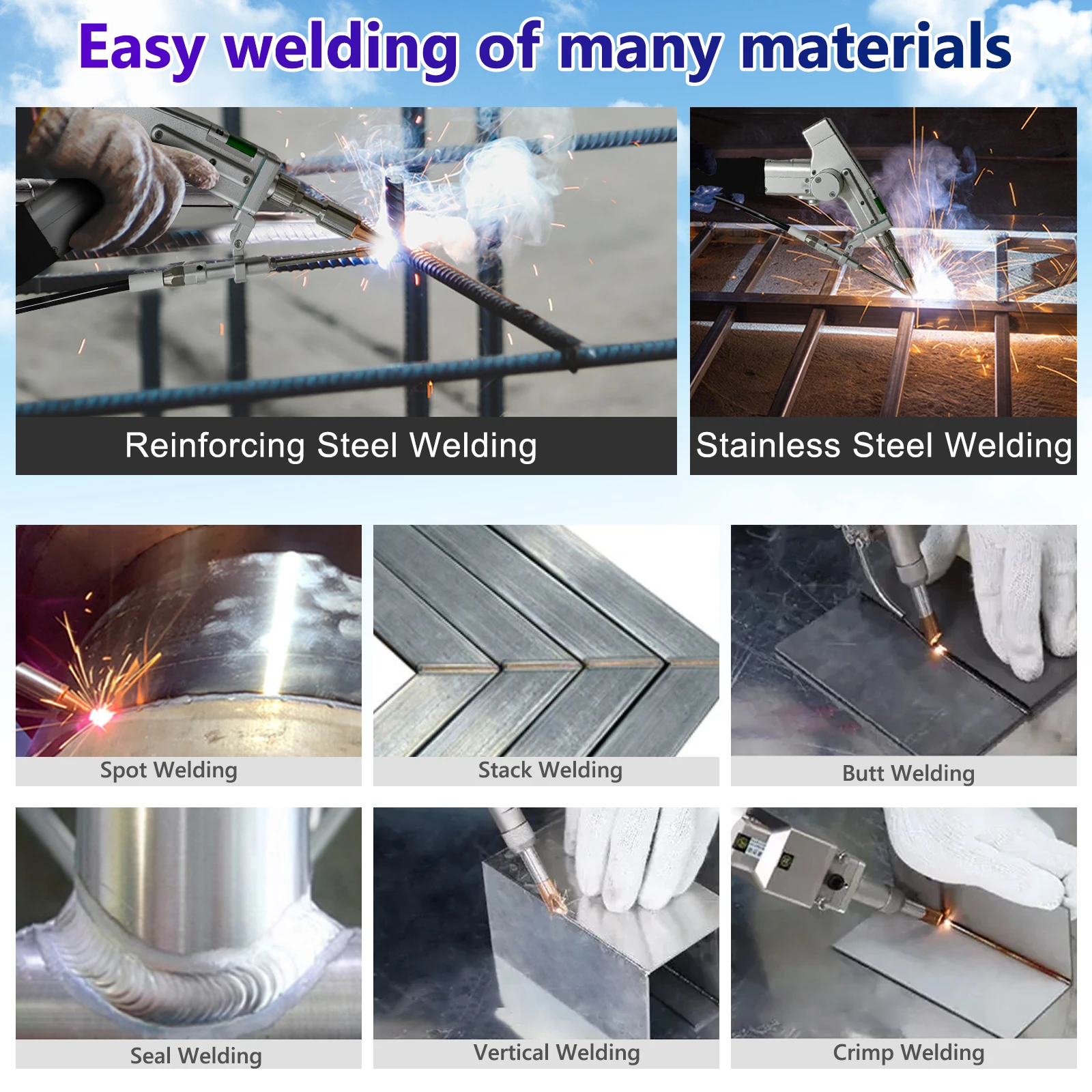 5 IN 1 Laser Welder 1500W 5 IN 1 Battery Welder BWT 1500W Laser Welding Machine Welding Cleaning Cutting Rust Removal Battery Welding Double Pendulum Cleaning