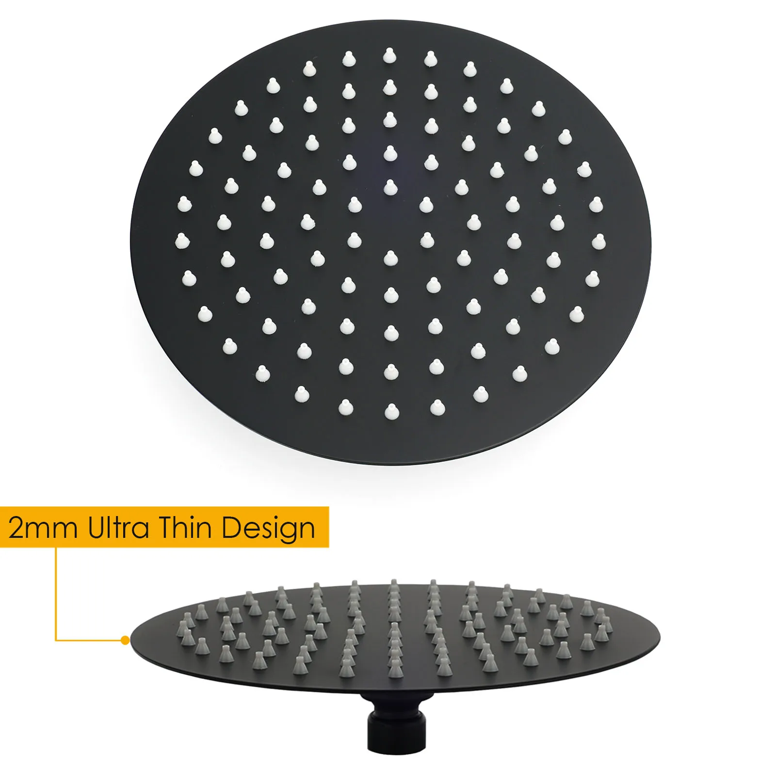 **Sydney Stock** KYLINS Brushed Gold Nickel Gun Metal Chrome Black 8/10/12/16'' Square Round Rain Shower Head WELS WATERMARK