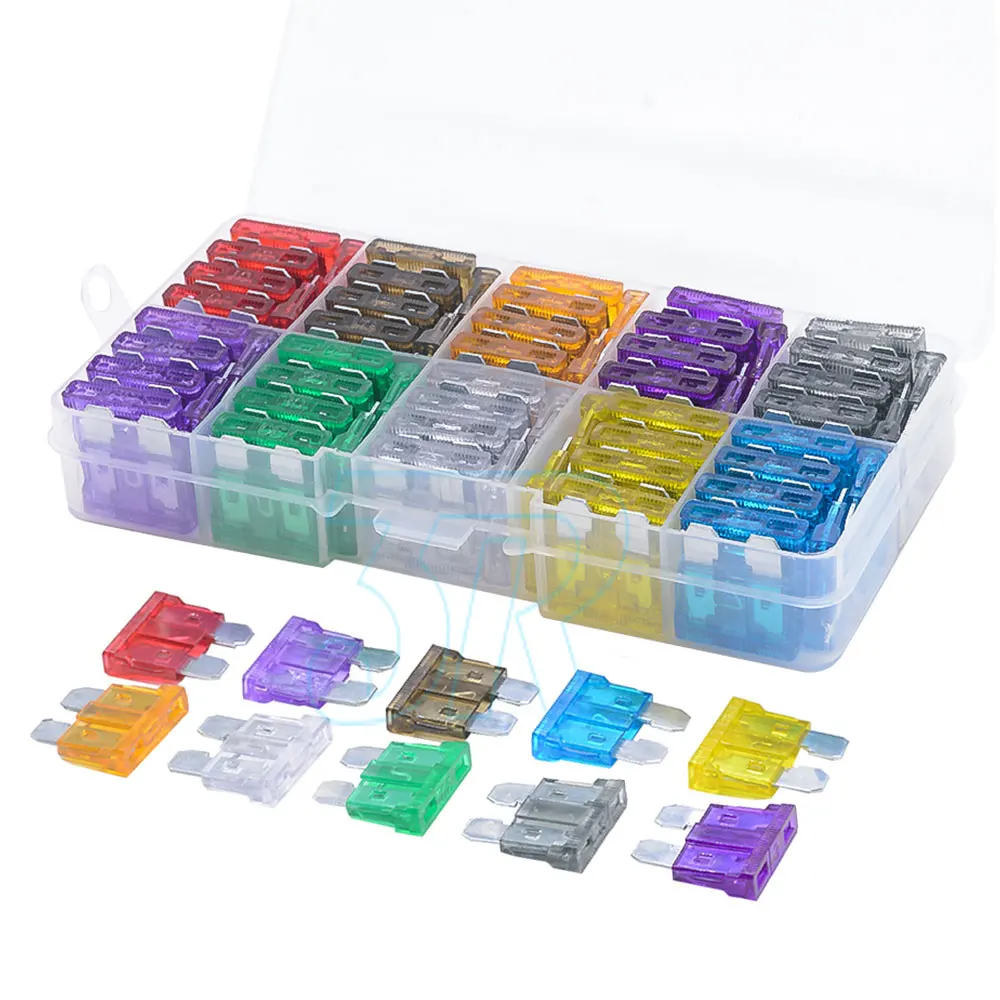 120 Standard Blade Auto Car Assorted Fuses Assortment Kits Sets 2A-35A With Box