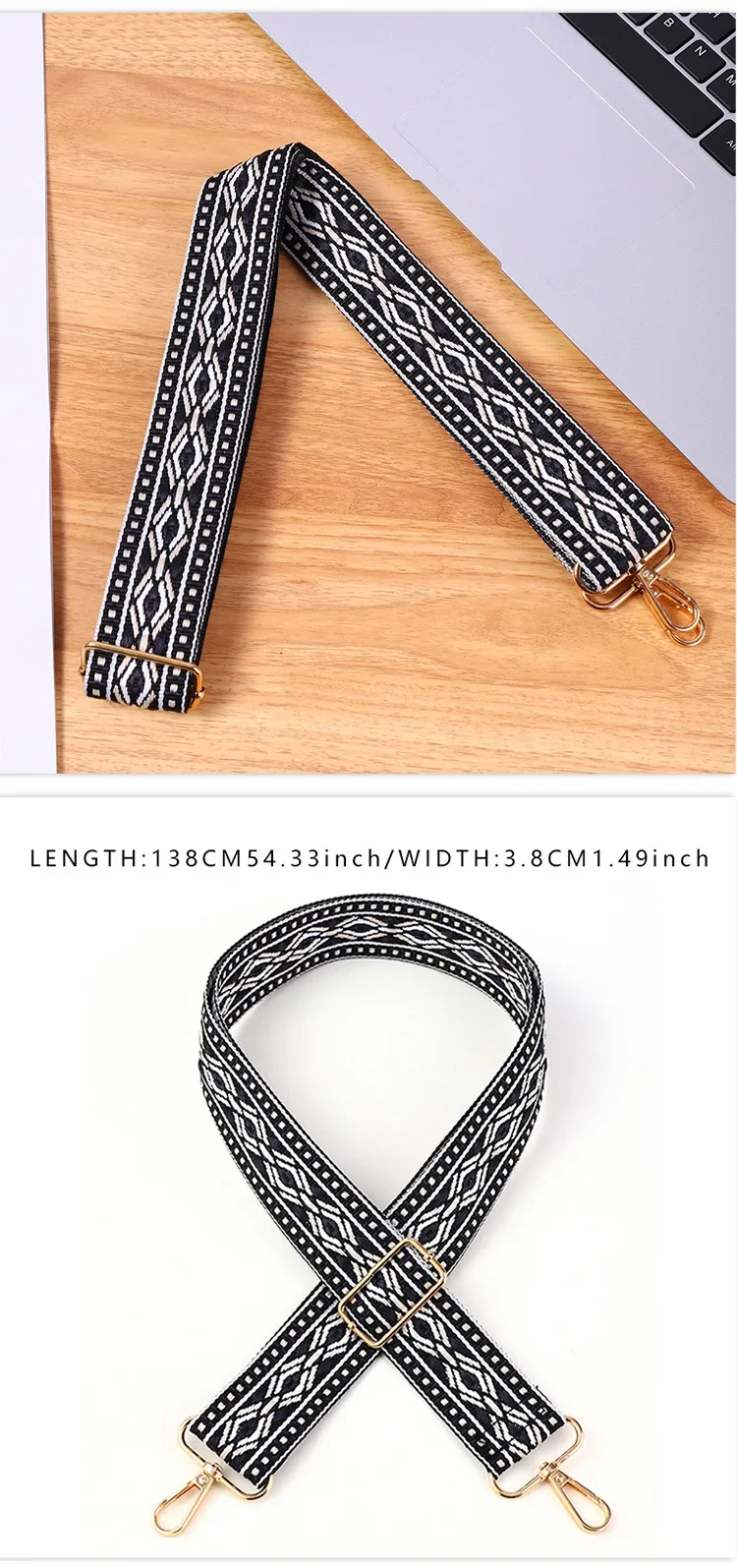 Fashionable And Minimalist Shoulder Straps, Adjustable Multifunctional Bag Straps, Replaceable Luggage Accessories