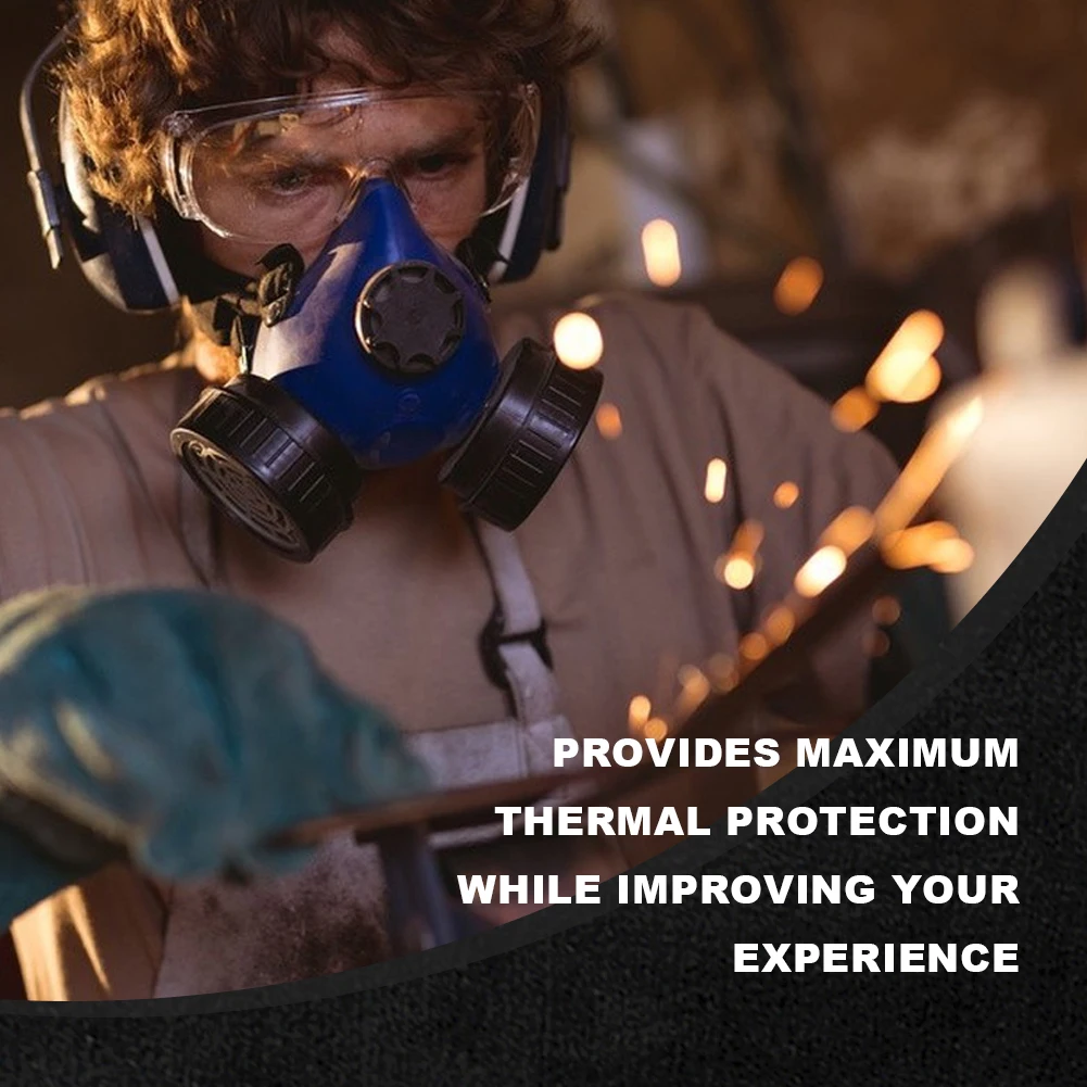 Fireproof Welding Blanket 1800°F Flame Retardant Fabric Brazing Heat Shield Mat for Grill Stove Pit Soldering Welders Plumbers