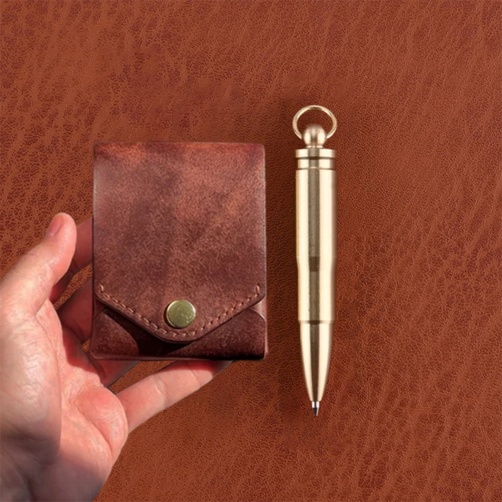 Money Wallet Bi-Fold ID Card Clip Case Complimentary Fountain Pen Slim Minimalist Wallet for Daily Commuting Business and Travel