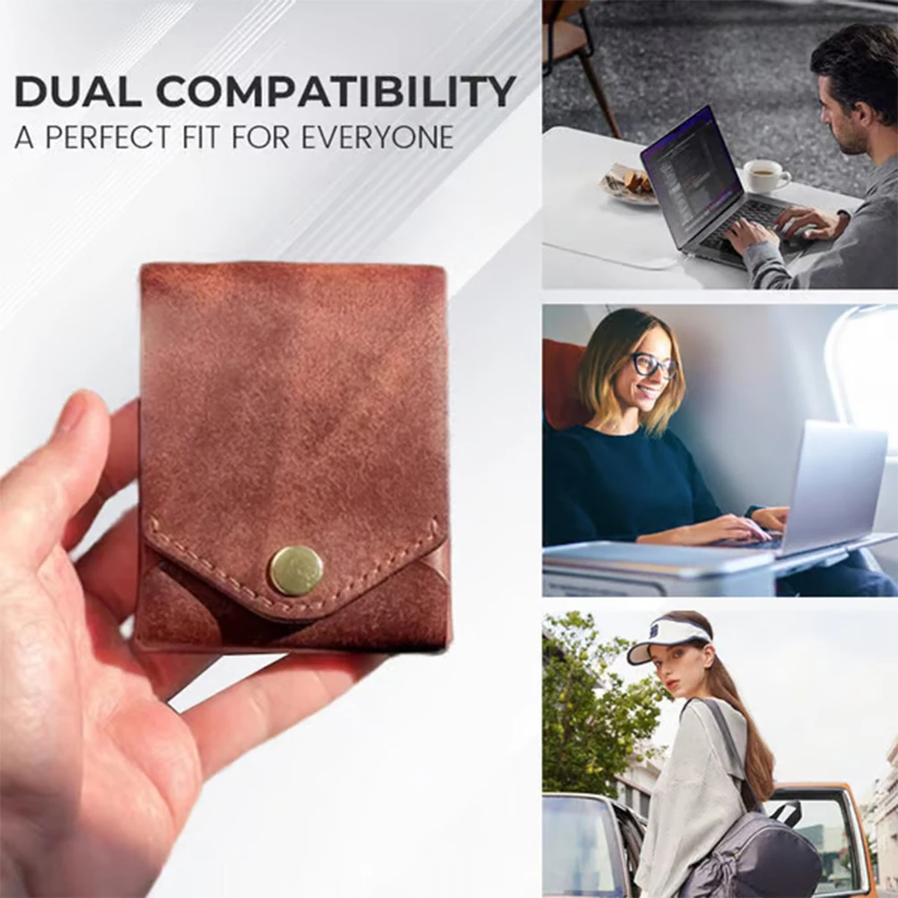 Money Wallet Bi-Fold ID Card Clip Case Complimentary Fountain Pen Slim Minimalist Wallet for Daily Commuting Business and Travel