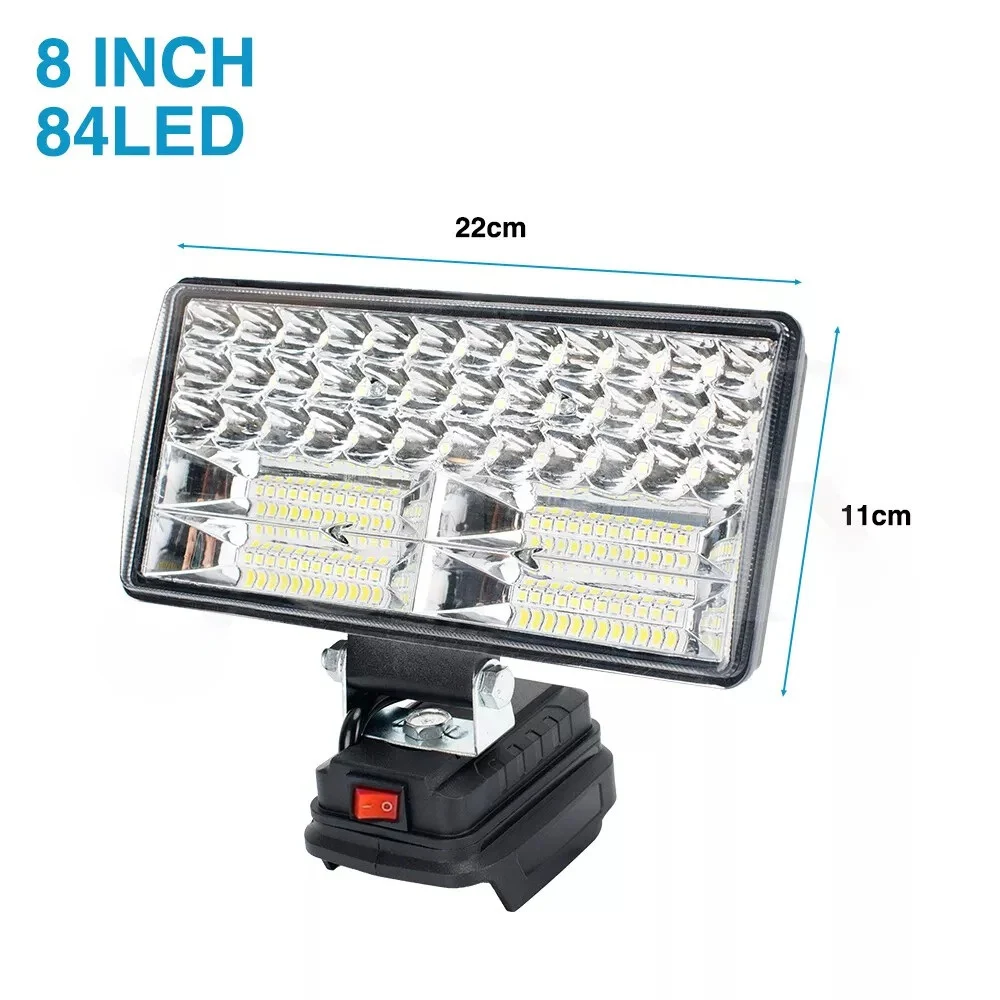 LED Work Light Flashlight Electric Torch Spotlight for Makita 18V Li-ion Battery