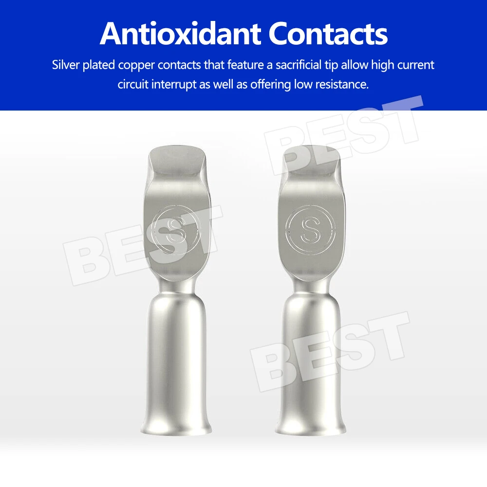 10x Anderson Style Plug Connectors 50 AMP T Handle Dust Cap Cover Solar AU