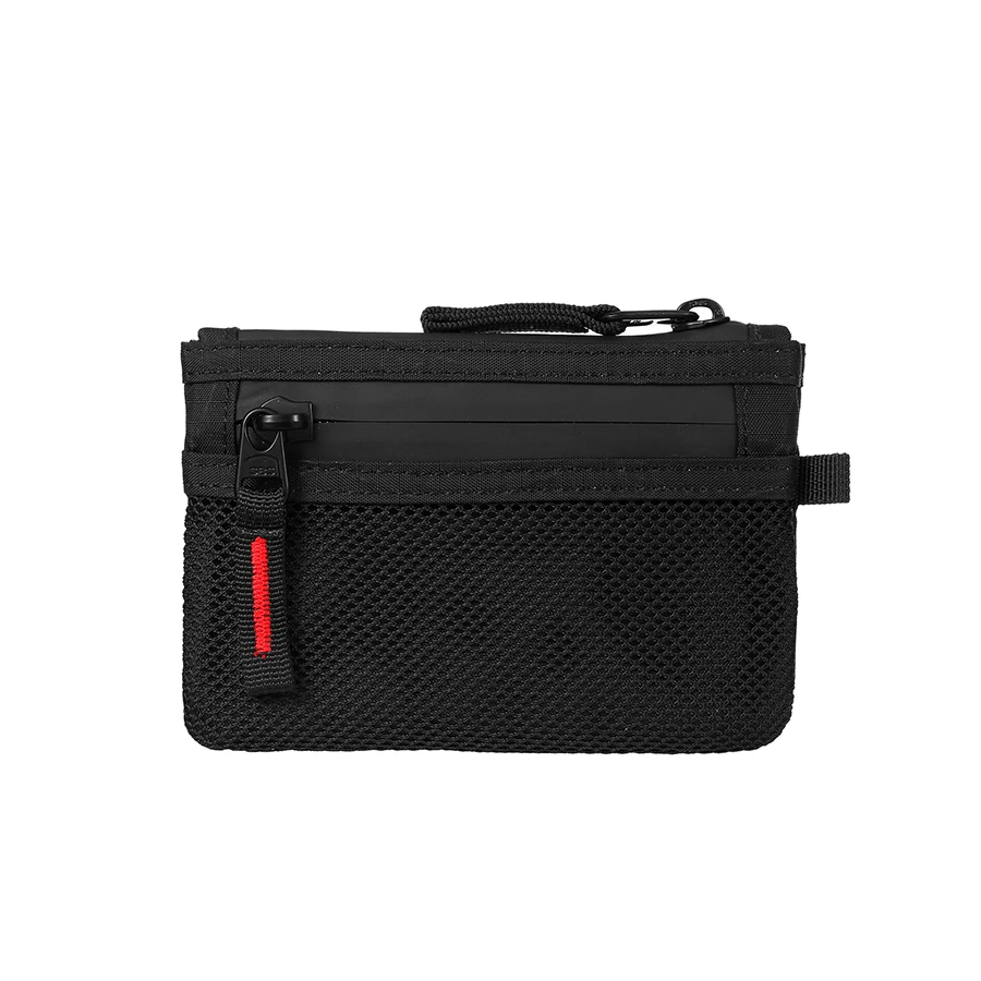 Luxury Rfid Credit Card Holder Anti Theft Slim Key Card Case with Carabiner Nylon Coin Purse Male Purse