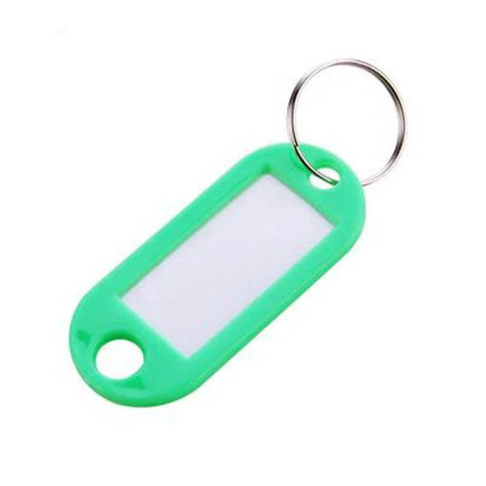 100PCS ABS Plastic Keyring Travel Luggage Tags Key Tags ID Tags Name Label Tag