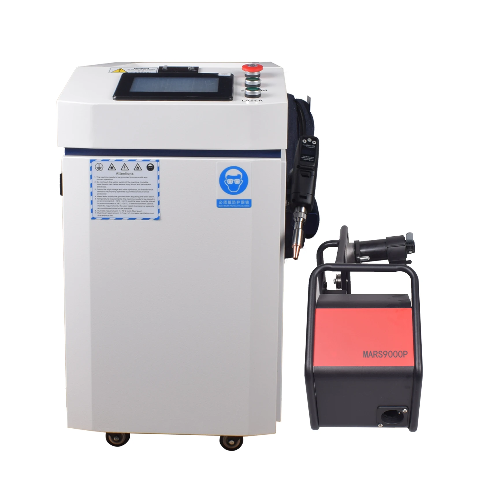 Raycus 1500W Laser Welder Handheld 4-in-1 Fiber Laser Welding Cutting Cleaning Soldering Machine for Metal