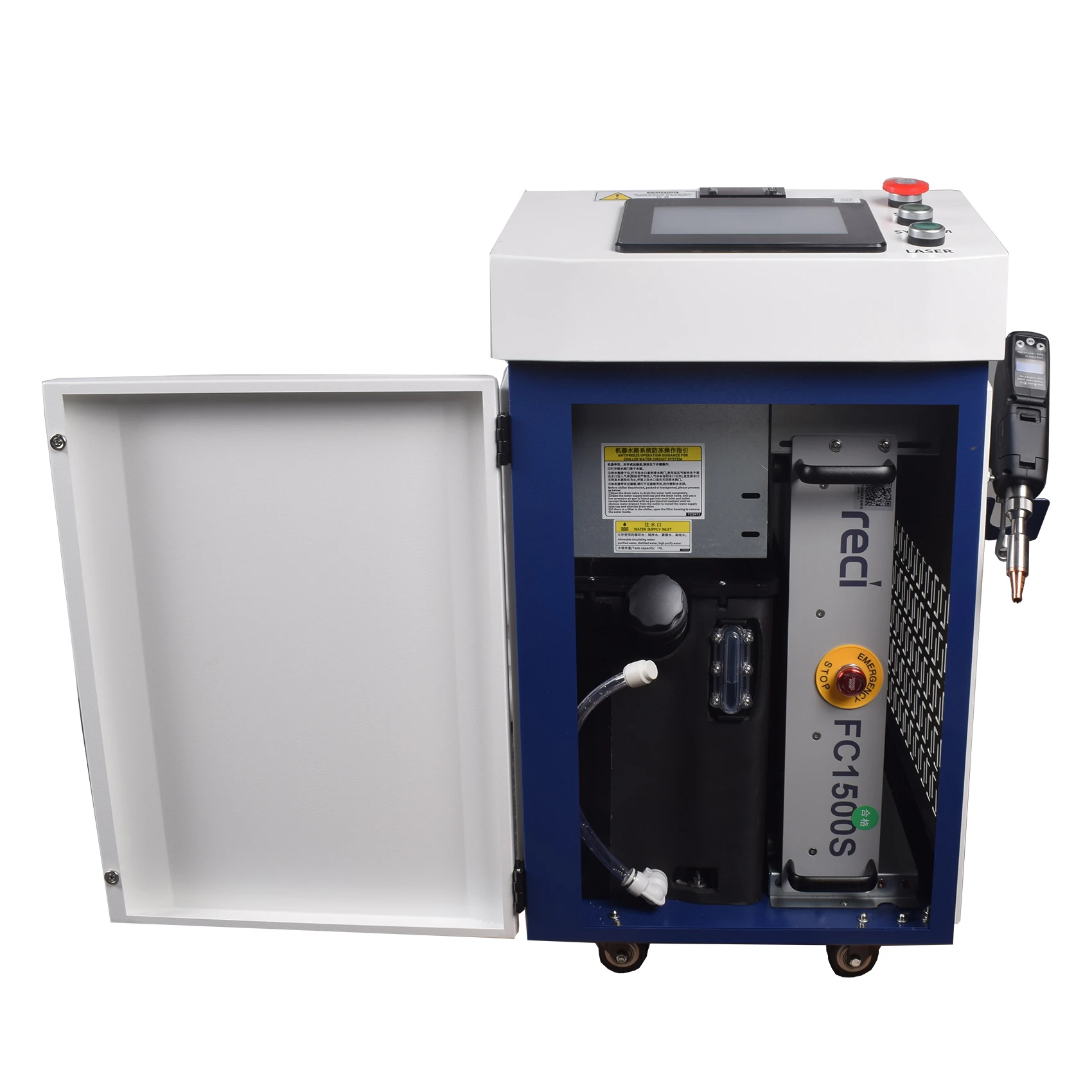 Raycus 1500W Laser Welder Handheld 4-in-1 Fiber Laser Welding Cutting Cleaning Soldering Machine for Metal