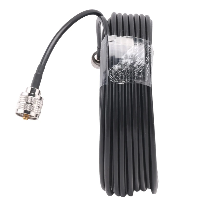 15M UHF Coaxial Cable RG58 Coax Cable PL259 Cable 50 Ohms CB Radio Antenna Cable UHF Male To UHF Male Low Loss UHF