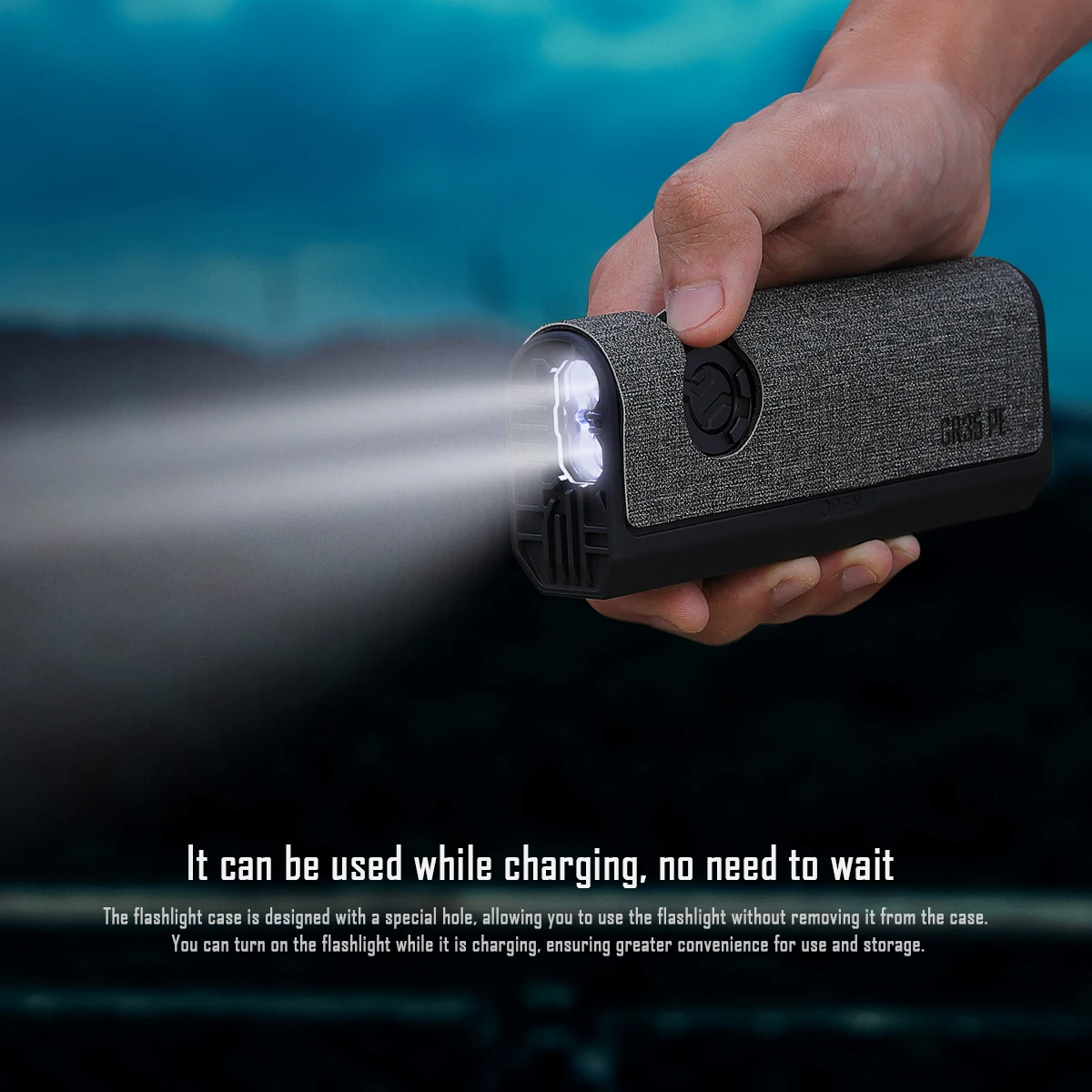 IMALENT GR35 Rechargeable EDC Flat Flashlight with Type-C Charging Case (White LED Combo 2800 Lumen Portable Light) for Camping