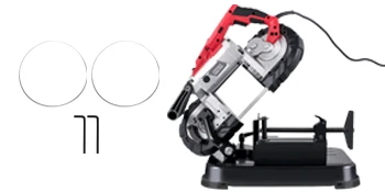 SucceBuy Portable BandSaw 5Inch Cutting Capacity Cordless Variable Speed 10Amp Motor Deep Cut Bandsaw for Metal Wood Pipes Rebar