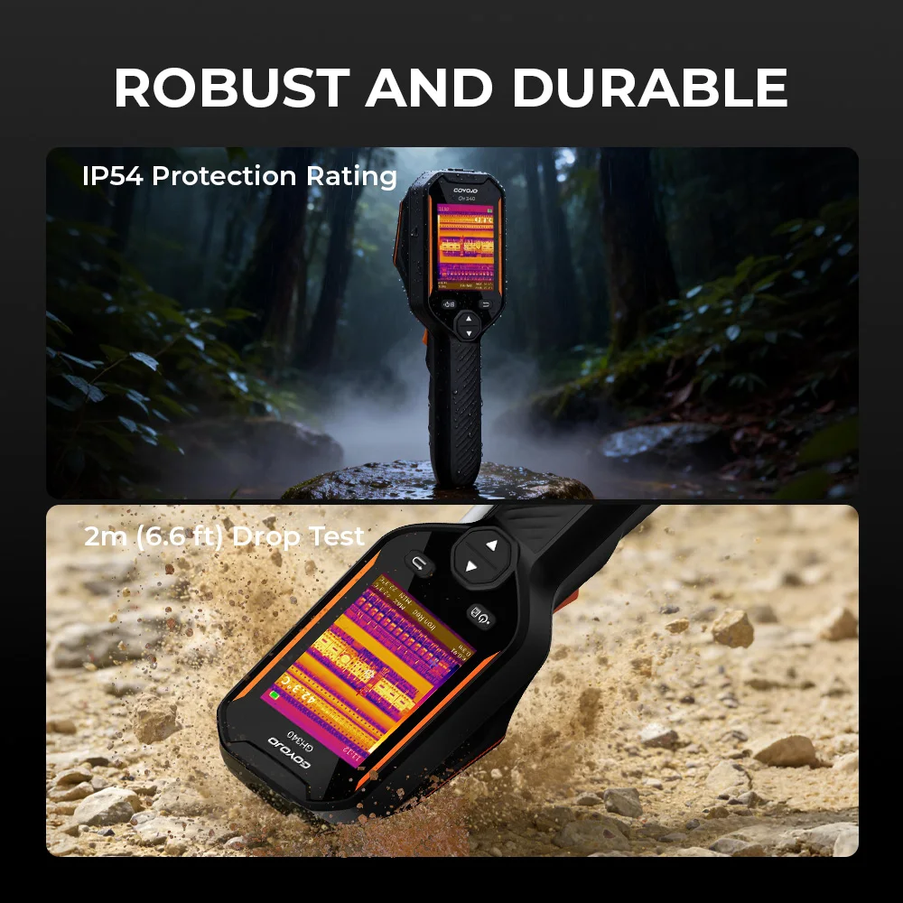 GOYOJO GH192 GH340 Thermal Camera, 320 X 240 2.8" LCD Screen, Dual-Camera Thermal Imaging Camera with 2MP Visual Camera Infrared Cameras for HVAC Electrical Building Inspection