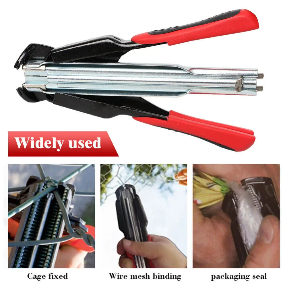 Hog Ring Gun Pliers C Clip Auto Feed Fence Fencing Nailer Wire Ringer 2500pcs