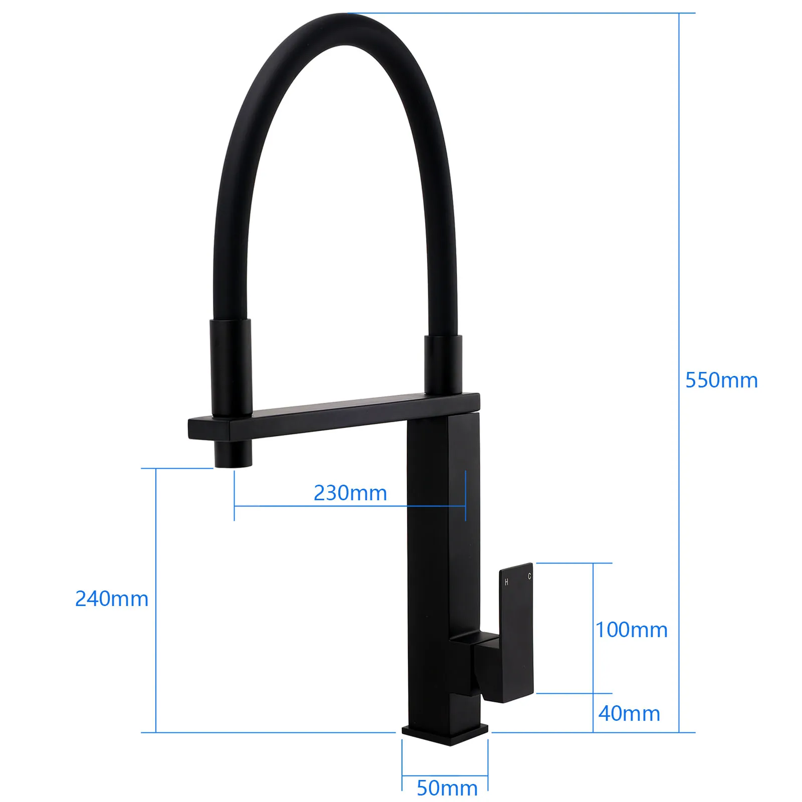 **Sydney Stock** KYLINS Brushed Gold Gun Metal Black Nickel Pull Down Out Kitchen Mixer Tap Sink Faucet WaterMark Wels