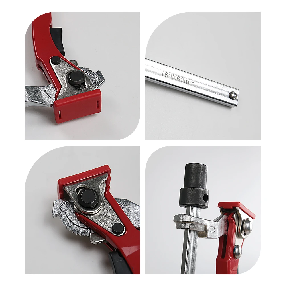 Allsome 2pc MFT Table Workbench Quick Ratchet Bench Dog Clamp 3/4 Inch(19mm) 20mm Dog Hole Clamp Hold Down Clamp for Woodworking