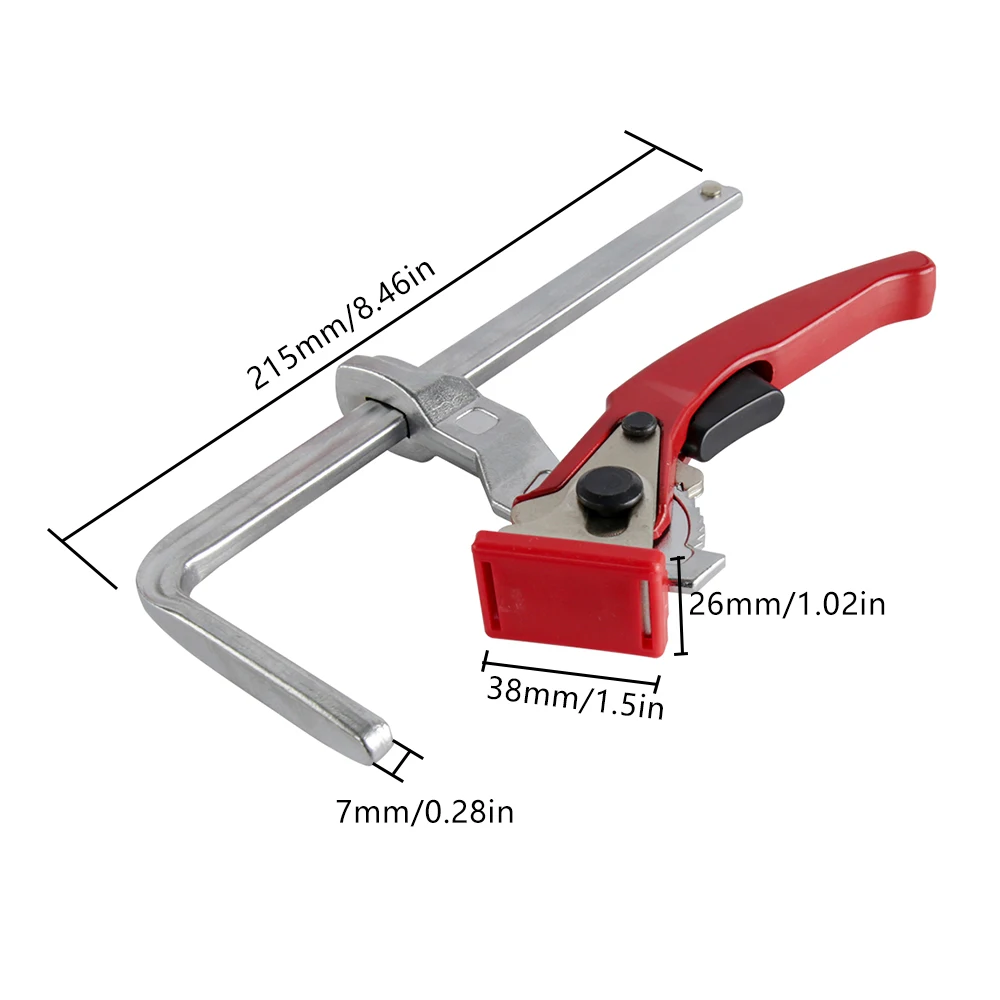 Allsome 2pcs Ratcheting Quick Release Clamp , For MFT and Guide Rail System, Bar Clamp