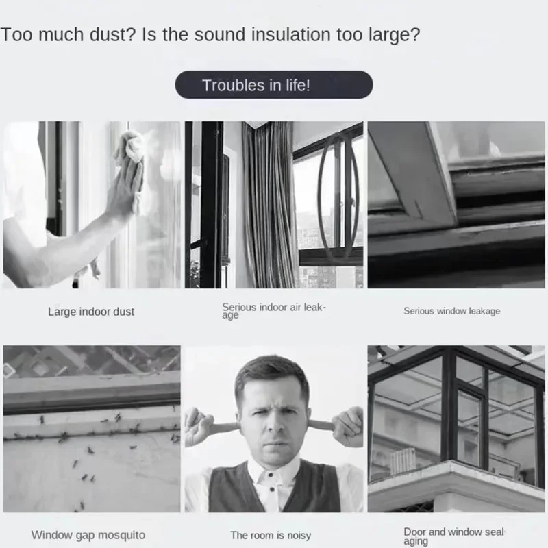 Strong Adhesive And Self-adhesive Wool Strip For Doors And Windows, Windproof, Soundproof, And Soft Wool Strip 5/10/20 Meters