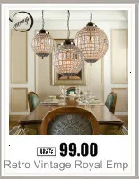 Retro Royal Empire Glass Crystal Chandelier Lights Decor Pendant Ceiling Lamp