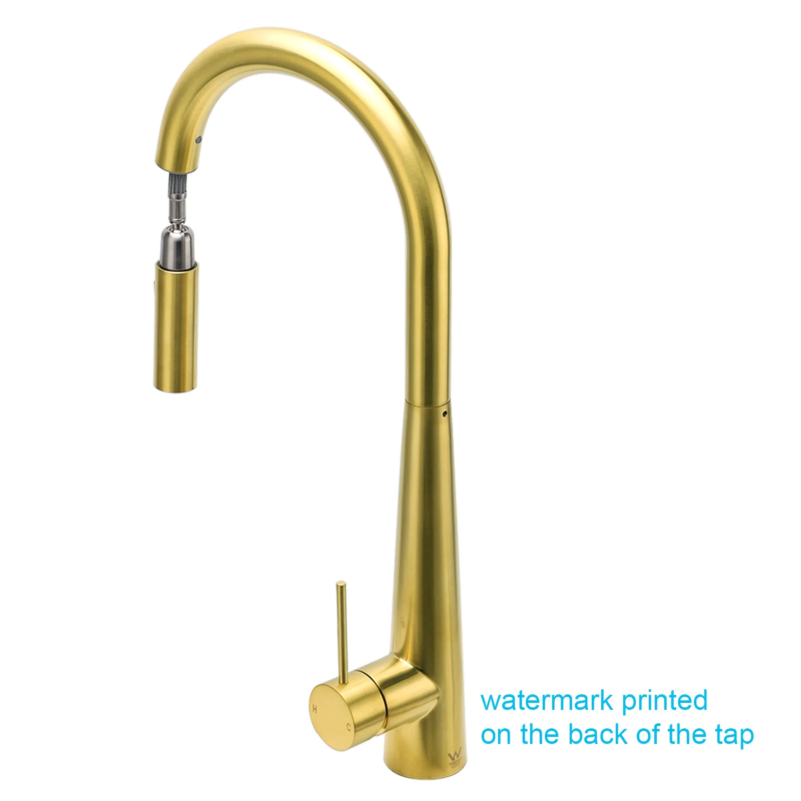 **Sydney Stock** KYLINS SUS304 Brushed Nickel Pull Out Kitchen Mixer Tap Sink Water Faucet Single Handle WaterMark Wels
