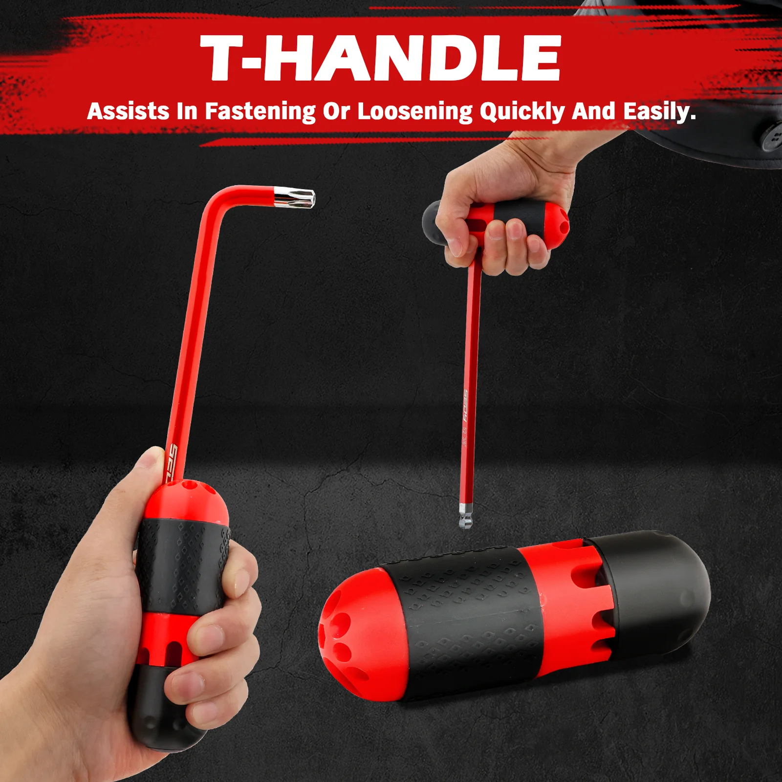 SEDY 30-Piece Long Arm Hex & Torx Key Set Ball End Allen Key with Grip Handle Ultimate Hex Key Wrench Set with T-Handle an Exd