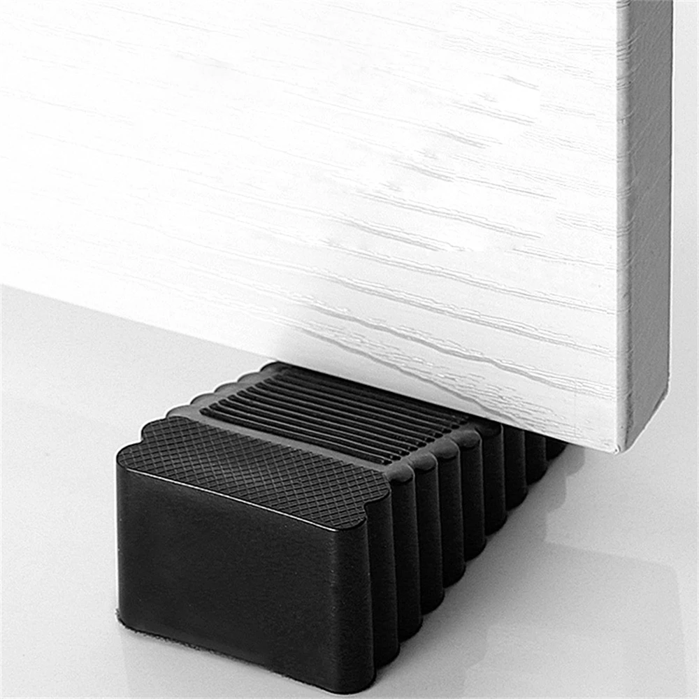 10PCS Door Stopper Thick Rubber Wedge Floor Carpet Heavy Duty Door Stop Security